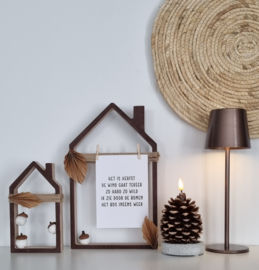 DIY herfst houten huisjes