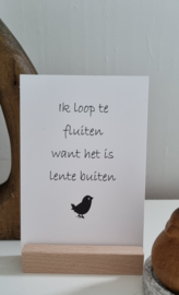Ik loop te fluiten ...