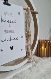 DIY winter houten ring