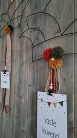 DIY prinsensteek (rood, okergeel en donkergroen)