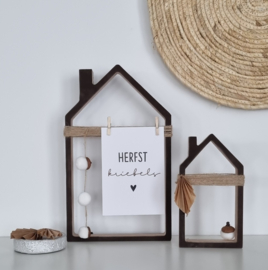 DIY herfst houten huisjes