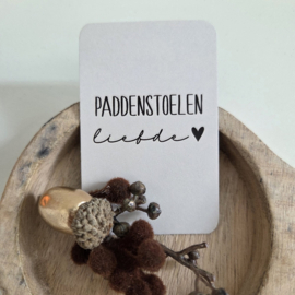 Paddenstoelen liefde (minikaartje)