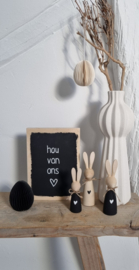 DIY houten haasjes