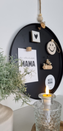 Houten smiley