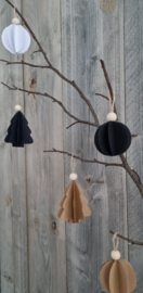 DIY papieren kersthangers
