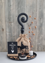 DIY Sint jute zak met staf