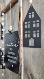 DIY winter decoratie tak