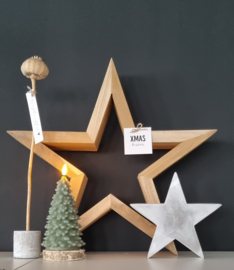 LED kerstboom kaars (wit, groen en zwart)