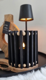 DIY houten windlicht