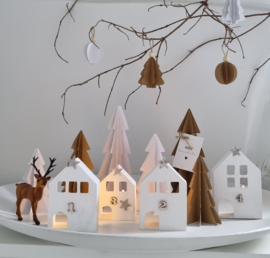 DIY kerst advent dorp