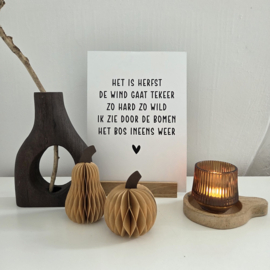 Waxinelichthouder oranjebruin