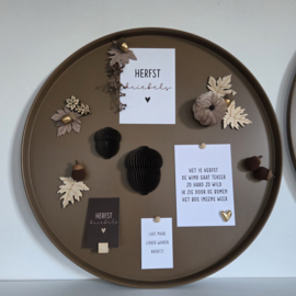 Magneetbord bruin