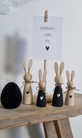 DIY houten haasjes