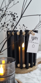 DIY houten windlicht
