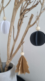 DIY papieren kersthangers