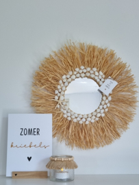 DIY raffiaspiegel