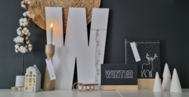 DIY houten bordjes winter