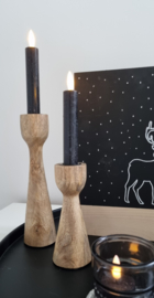 LED kaarsen set zwart