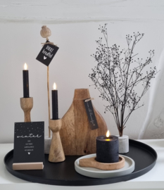 LED kaarsen set zwart