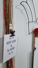 DIY prinsensteek (rood, okergeel en donkergroen)