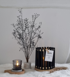 DIY houten windlicht