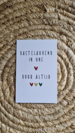 Vastelaovend in ons hart (minikaartje)