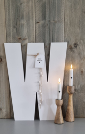 DIY houten letter W