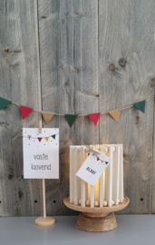 DIY houten kaartenstandaard carnaval