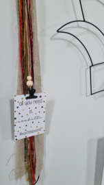 DIY prinsensteek (rood, okergeel en donkergroen)