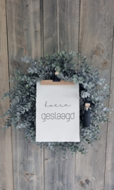 Eucalyptus krans geslaagd DE LAATSTE