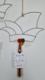 DIY prinsensteek (rood, okergeel en donkergroen)