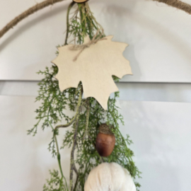 Houten herfstblad