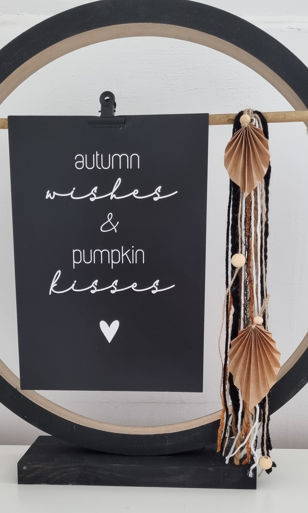 DIY houten ring herfst