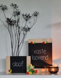 DIY houten bordjes carnaval