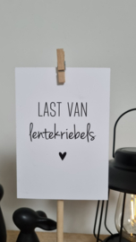 Last van lentekriebels (A6)