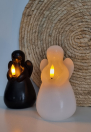 LED engel kaars (wit & zwart)