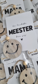 Houten smiley