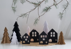 DIY kerst advent dorp