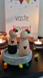 DIY carnaval houten poppetje