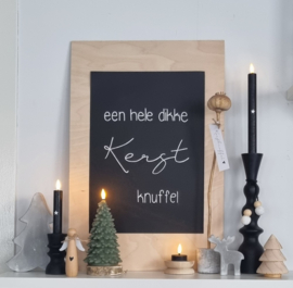 DIY Kerst houten bord