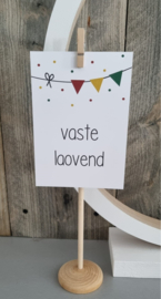 DIY houten kaartenstandaard carnaval