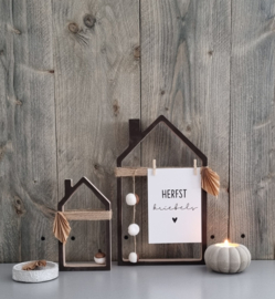 DIY herfst houten huisjes