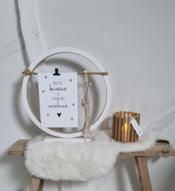 DIY winter houten ring