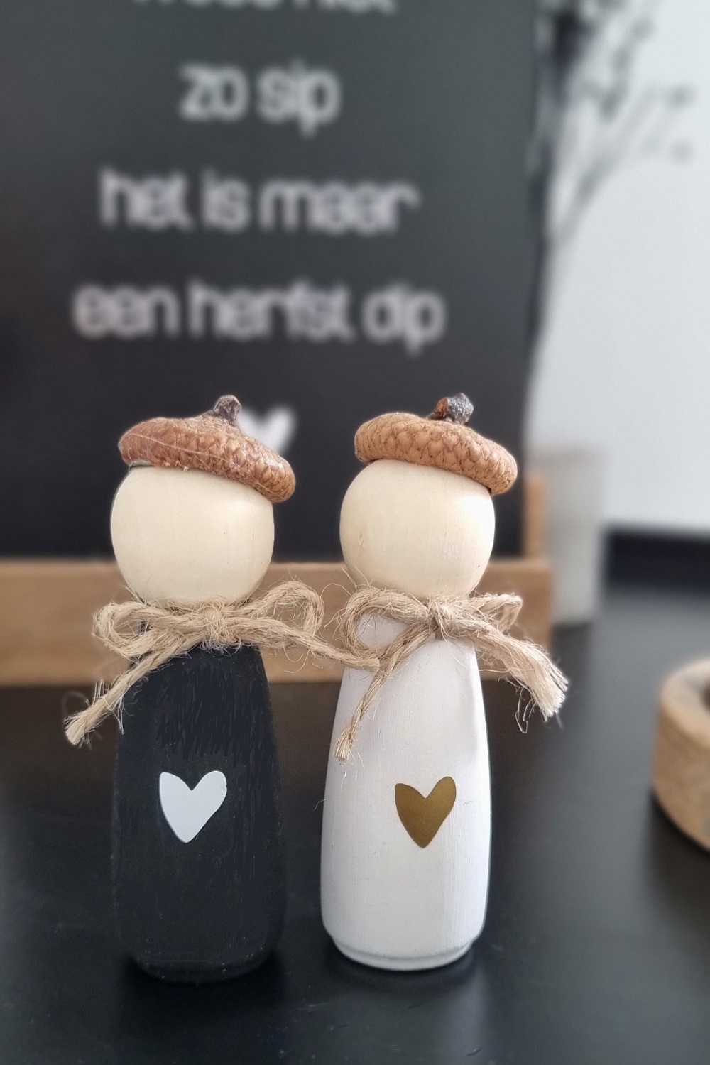 DIY houten poppetje herfst
