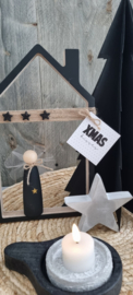 DIY kerst houten huisjes