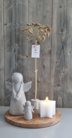 LED kaars ster (wit & zwart)