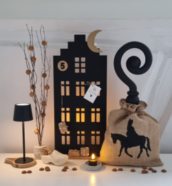 DIY Sint jute zak met staf