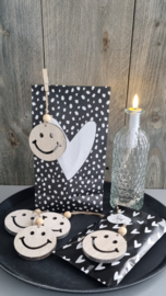 Houten smiley