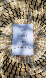 Zon zand zee zomer