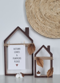 DIY herfst houten huisjes